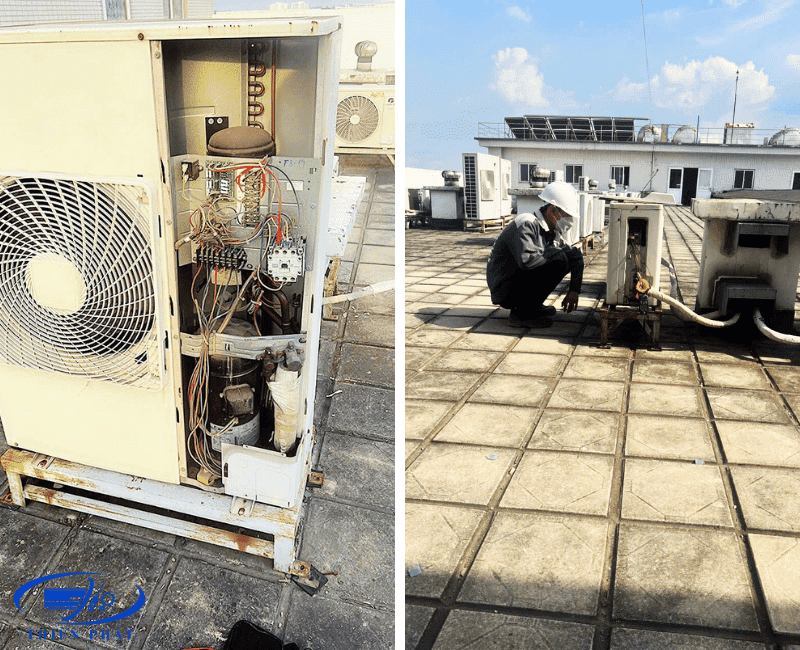 vệ sinh máy lạnh bình dương Thiên Phát
