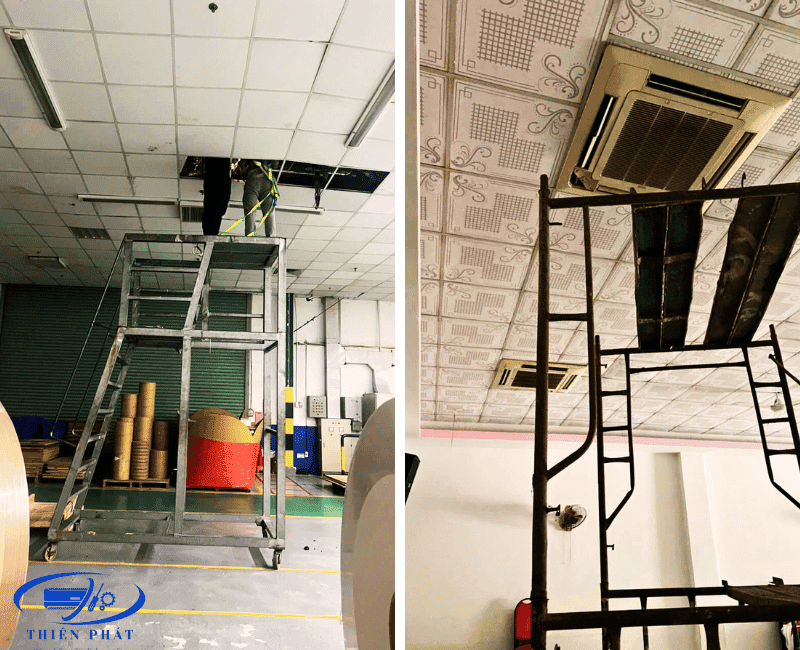 dịch vụ vệ sinh máy lạnh Bình Dương tại Thiên Phát