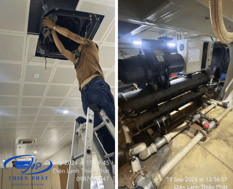 dịch vụ vệ sinh máy lạnh Bình Dương tại Thiên Phát